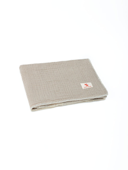 Cozy Stripe Blanket (Beige)