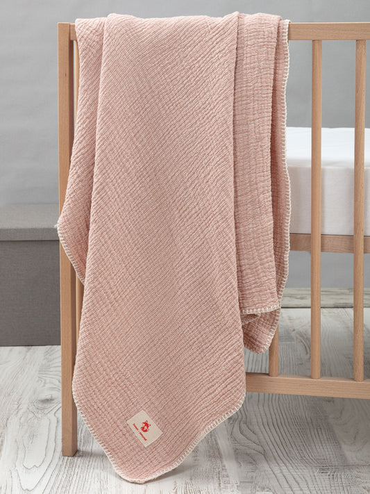 Cozy Stripe Blanket (Pink Stripe)